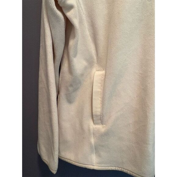 *3/$15 32 Degrees Women's Ivory Fleece Pullover M Snap Button Warm Top - Picture 4 of 11